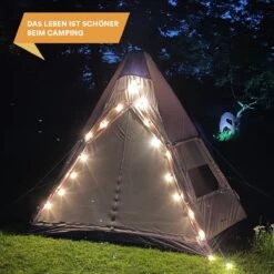Skandika Tipi Kotona Air Opblaasbare Tent – Opblaasbare Tenten - 4 Persoons Tipi Tent – Tenten - Campingtent – Ingenaaide Tentvloer – Muggengaas – 260 Cm Stahoogte – 490 X 370 X 260 (L X B X H) – Outdoor, Camping, Tuin – Luchttent - Kamperen - Beige -Bo-Camp Verkoop 1200x1200 878
