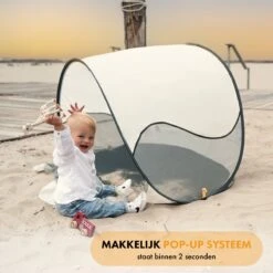 Deryan Luxe Pop Up Strandtent - Anti-UV 50+ - Cream -Bo-Camp Verkoop 1200x1200 891