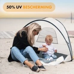 Deryan Luxe Pop Up Strandtent - Anti-UV 50+ - Cream -Bo-Camp Verkoop 1200x1200 892