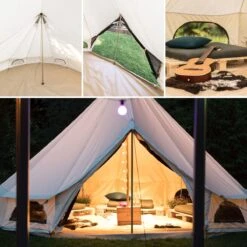 Skandika Tipii 400 Canvas Tent – Tipi-tenten – 8 Persoons Familietent - Campingtent – Muggengaas – 250 Cm Stahoogte – 400 Cm Diameter – 4000 Mm Waterkolom – Indische Tent, Partytent, Festivaltent – Outdoor, Camping, Tuin – Kamperen – Wit -Bo-Camp Verkoop 1200x1200 922