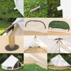 Skandika Tipii 400 Canvas Tent – Tipi-tenten – 8 Persoons Familietent - Campingtent – Muggengaas – 250 Cm Stahoogte – 400 Cm Diameter – 4000 Mm Waterkolom – Indische Tent, Partytent, Festivaltent – Outdoor, Camping, Tuin – Kamperen – Wit -Bo-Camp Verkoop 1200x1200 923