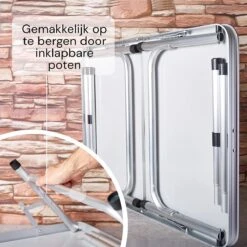 Liivo Aluminium Inklapbare Tafel - Campeertafel 75x55x60cm -Bo-Camp Verkoop 1200x1200 98