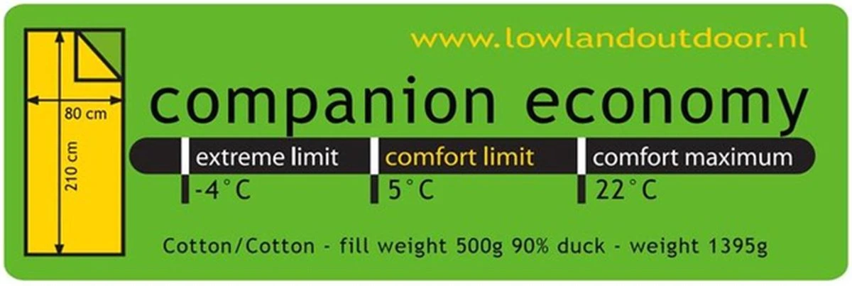 LOWLAND OUTDOOR® Donzen slaapzak - Companion Economy - 210x80 cm - Rood LOWLAND OUTDOOR® Donzen Slaapzak - Companion Economy - 210x80 Cm - Rood -Bo-Camp Verkoop