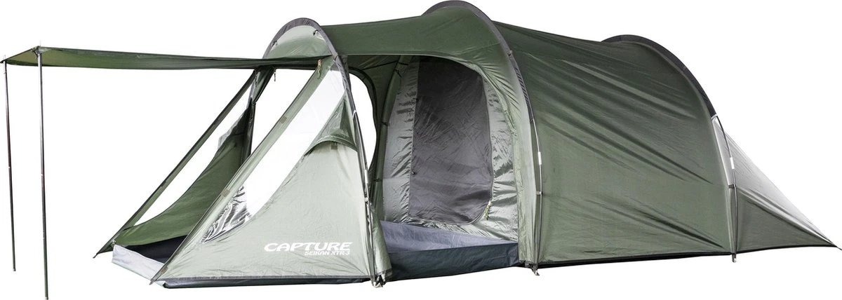Capture Outdoor, 3-Man XXL Tent "Seikan XTR-3", voor 3 XXL personen, 215x400x155cm, DeLuxe tent en Canvas, "Airflow System", … Capture Outdoor, 3-Man XXL Tent "Seikan XTR-3", Voor 3 XXL Personen, 215x400x155cm, DeLuxe Tent En Canvas, "Airflow System", … -Bo-Camp Verkoop