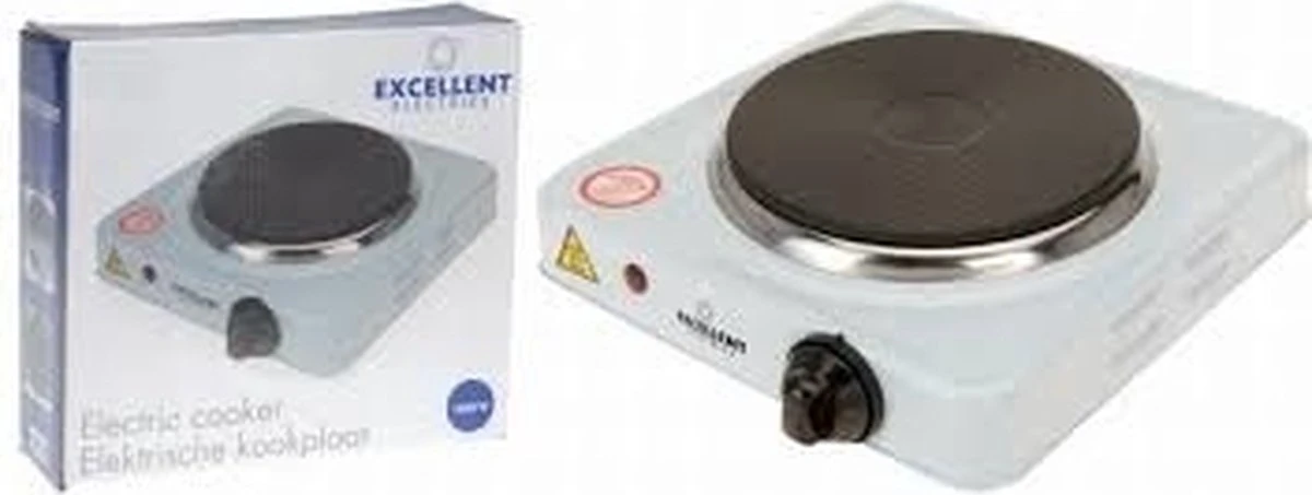 Kookplaat Basic Ø 16 cm Elektrisch wit enkel pits 1000W 5-standen 22 x 22 x 7 cm Kookplaat Basic Ø 16 Cm Elektrisch Wit Enkel Pits 1000W 5-standen 22 X 22 X 7 Cm -Bo-Camp Verkoop