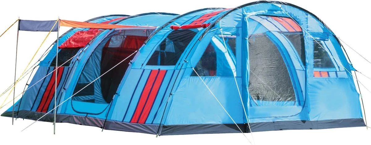 Skandika Gotland Tunneltent voor 6 personen, grote familietent in racing-design, ingenaaide tentbodem, waterdicht, 5000 mm waterkolom, slaapcabine met scheidingswand, muggennet (let op, komt met kleurfouten) Skandika Gotland Tunneltent Voor 6 Personen, Grote Familietent In Racing-design, Ingenaaide Tentbodem, Waterdicht, 5000 Mm Waterkolom, Slaapcabine Met Scheidingswand, Muggennet (let Op, Komt Met Kleurfouten) -Bo-Camp Verkoop