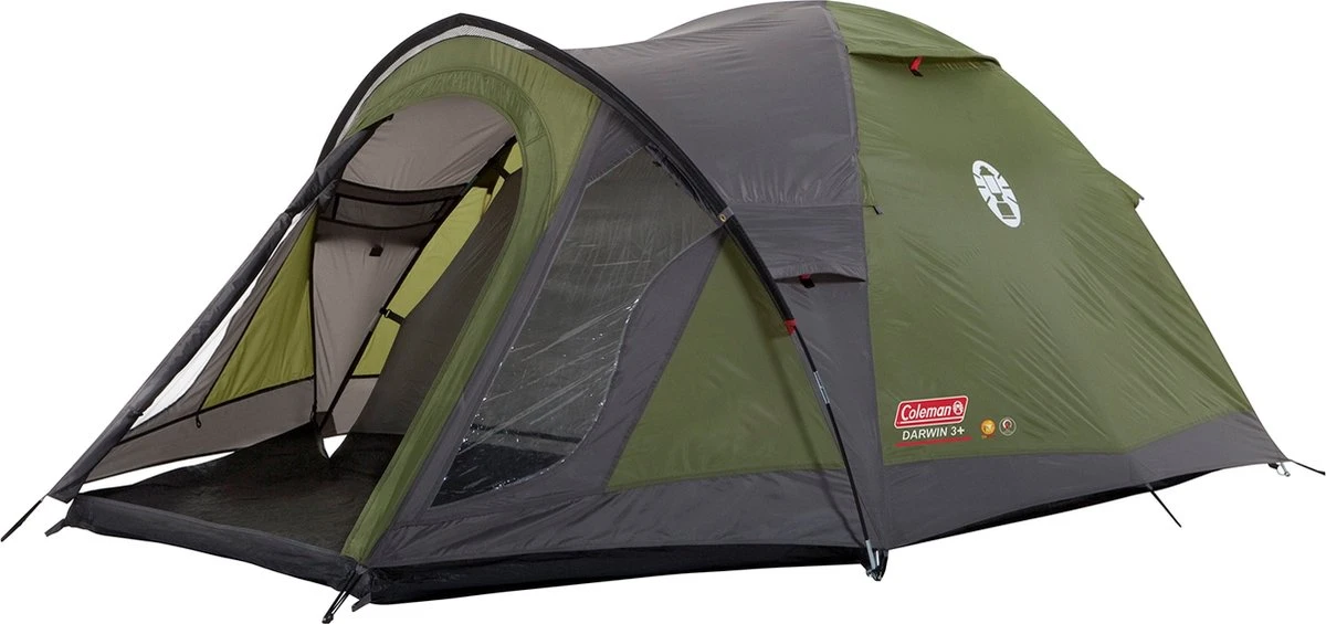 Coleman Darwin 3 Plus Koepeltent - 3-Persoons - Groen Coleman Darwin 3 Plus Koepeltent - 3-Persoons - Groen -Bo-Camp Verkoop 1200x565 1