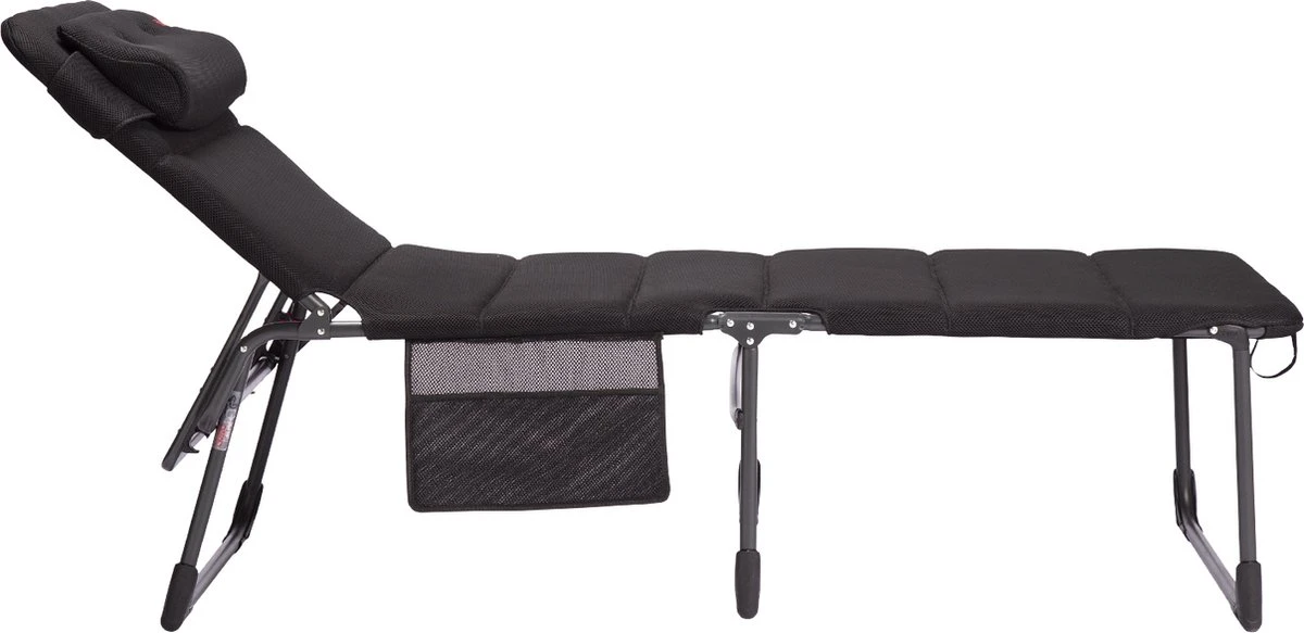 Crespo- Ligbed - AP-363 XL Air-Deluxe - Zwart (80) Crespo- Ligbed - AP-363 XL Air-Deluxe - Zwart (80) -Bo-Camp Verkoop