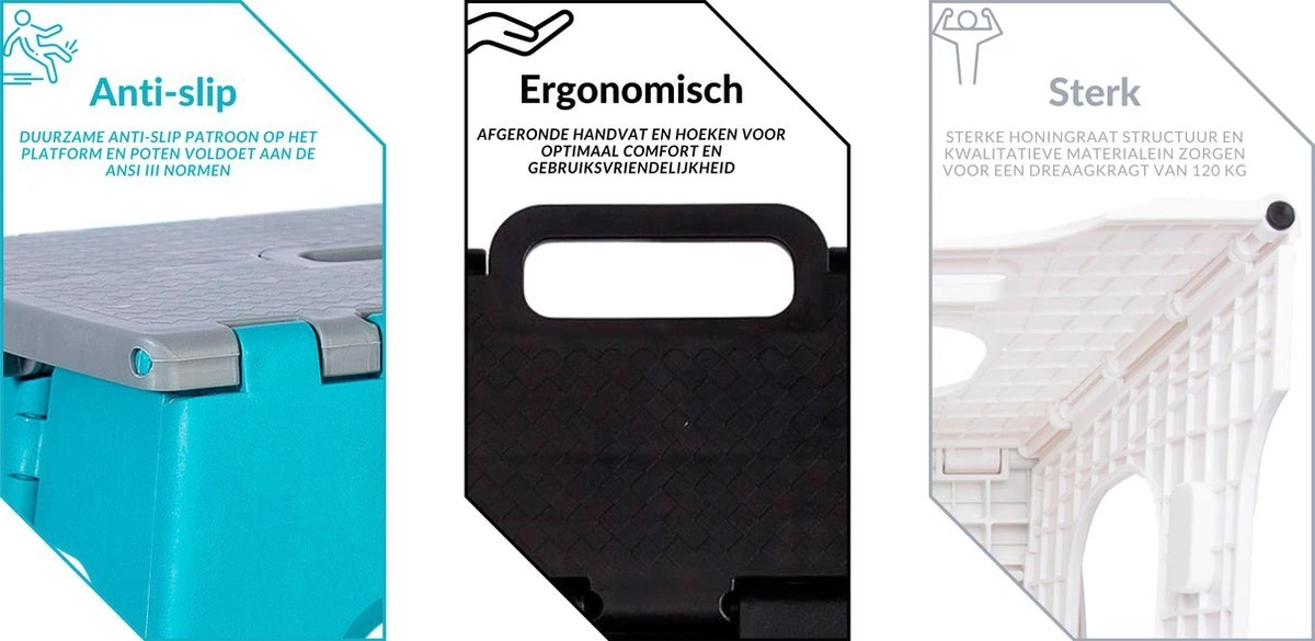 Splendole Opstapje Inklapbaar Caravanopstapje - Opvouwbaar - 120 kg - 27 cm krukje Wit Splendole Opstapje Inklapbaar Caravanopstapje - Opvouwbaar - 120 Kg - 27 Cm Krukje Wit -Bo-Camp Verkoop 1200x585 3