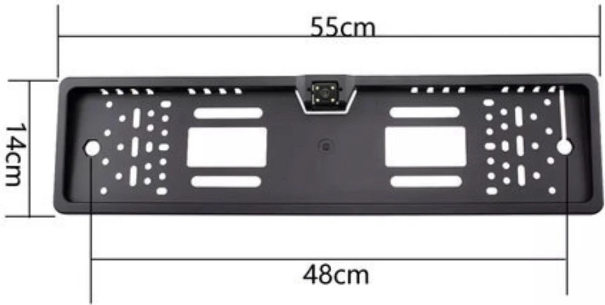 Draadloos Achteruitrijcamera 170 graden kijkhoek/Parkeerhulp/LED/Nachtzicht + Kentekenplaat houder + Draadloos module Draadloos Achteruitrijcamera 170 Graden Kijkhoek/Parkeerhulp/LED/Nachtzicht + Kentekenplaat Houder + Draadloos Module -Bo-Camp Verkoop