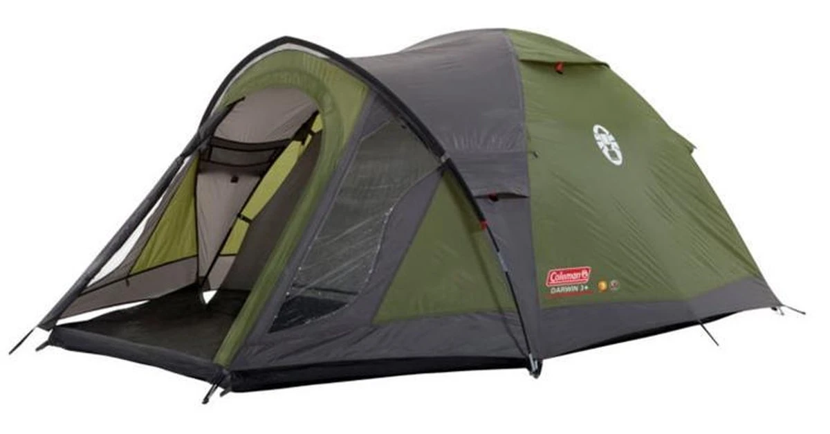 Coleman Darwin 4 Plus Koepeltent - 4-Persoons - Groen Coleman Darwin 4 Plus Koepeltent - 4-Persoons - Groen -Bo-Camp Verkoop 1200x627 4