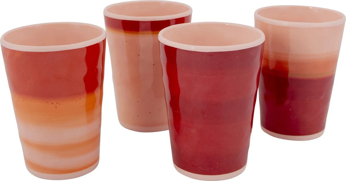 Bo-Camp - Beker - Halo - 400 ml - 4 Stuks - Terra Bo-Camp - Beker - Halo - 400 Ml - 4 Stuks - Terra -Bo-Camp Verkoop 1200x628 5