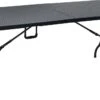 ERRO Vouwtafel - Wickerlook - 180x74cm - Zwart