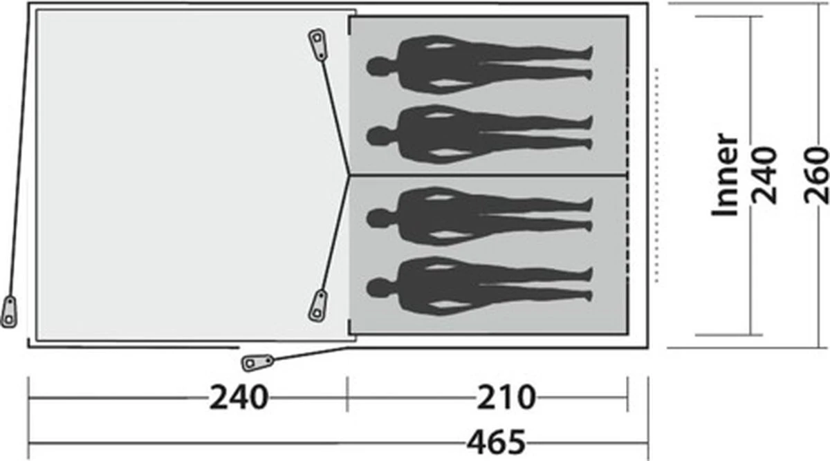 Easy Camp Tunneltent 4-persoons Galaxy 400 staalgrijs en blauw Easy Camp Tunneltent 4-persoons Galaxy 400 Staalgrijs En Blauw -Bo-Camp Verkoop 1200x667 3