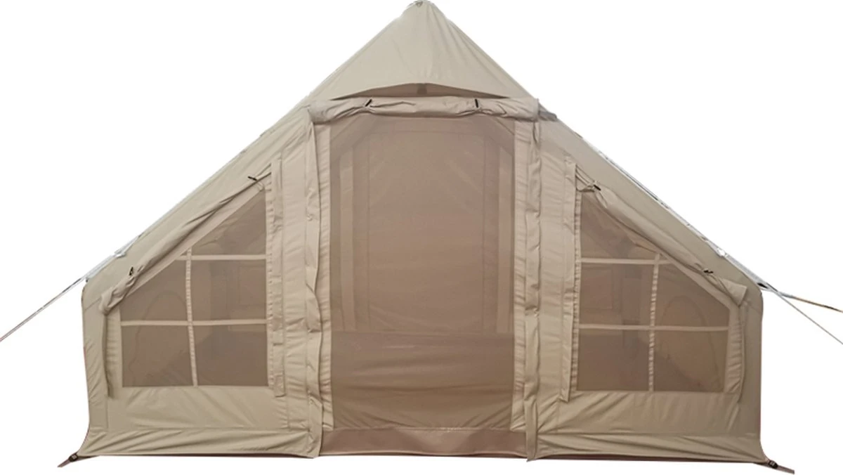 Opblaasbare vier persoons tent beige 300x200x210 cm Opblaasbare Vier Persoons Tent Beige 300x200x210 Cm -Bo-Camp Verkoop 1200x676 1