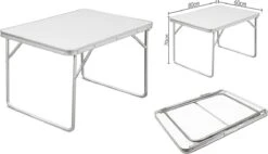 Merkloos Aluminium Inklapbare Tuintafel - Campingtafel - 80x60x68 Cm 7 Merkloos Aluminium Inklapbare Tuintafel - Campingtafel - 80x60x68 Cm -Bo-Camp Verkoop 1200x688