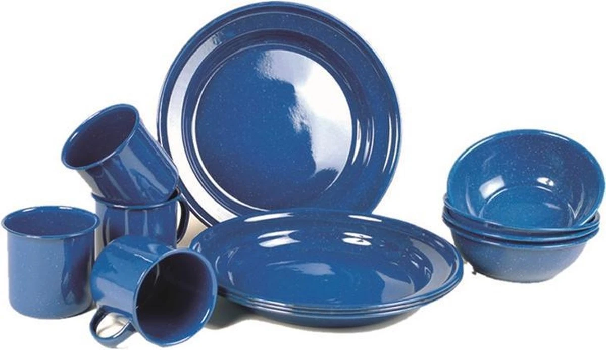 Emaille camping servies set borden, mokken, schaaltjes Emaille Camping Servies Set Borden, Mokken, Schaaltjes -Bo-Camp Verkoop 1200x693 4