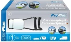PROPLUS Pro Plus Caravanspiegel - Duo - 23 Cm - Universeel Voor Links En Rechts - Zwart -Bo-Camp Verkoop 1200x708 2