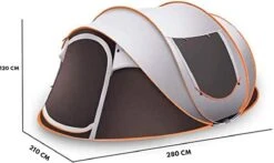 Fly Lab Luxe Pop Up Tent - Kampeer Tent - Grijs/Oranje - 4 Persoons 10 Fly Lab Luxe Pop Up Tent - Kampeer Tent - Grijs/Oranje - 4 Persoons -Bo-Camp Verkoop 1200x714 2