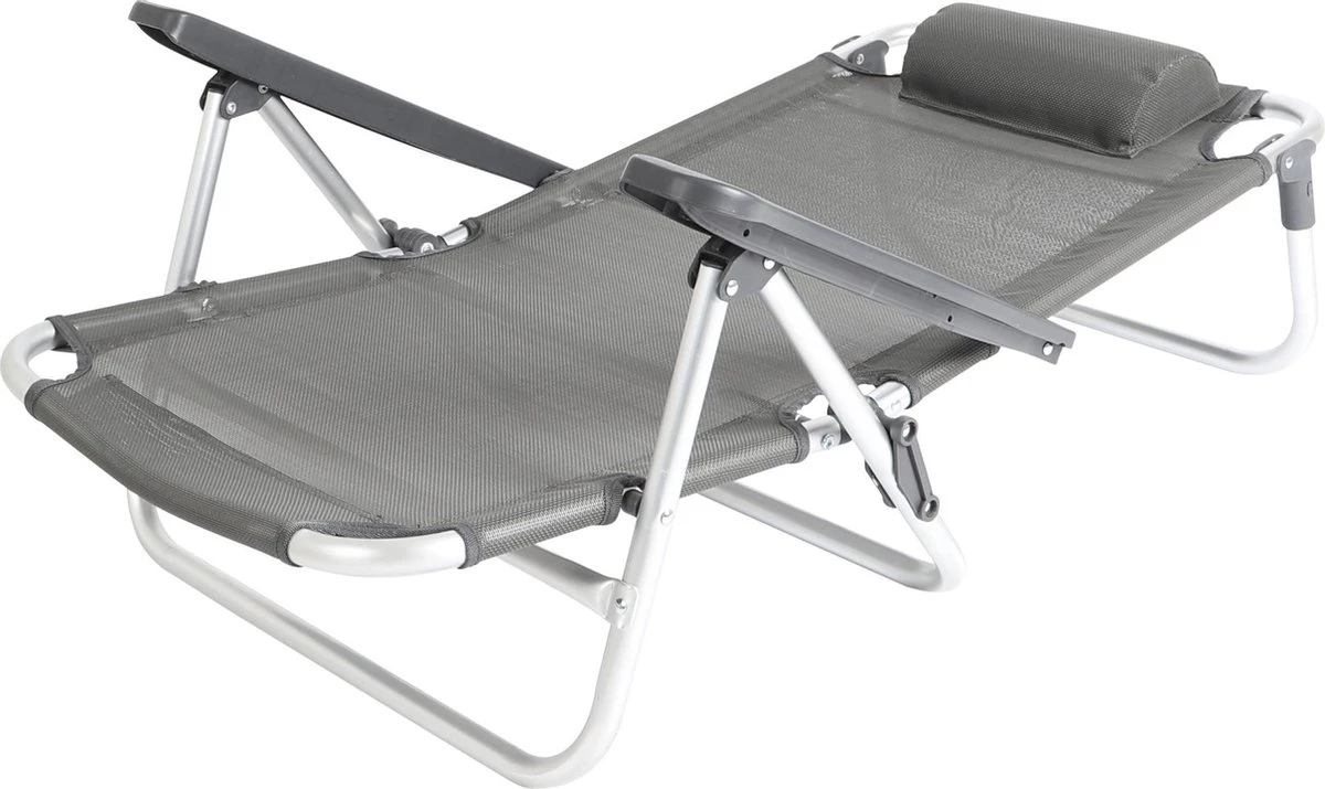 Bo-Camp Beach chair - Monaco - Aluminium - Grijs Bo-Camp Beach Chair - Monaco - Aluminium - Grijs -Bo-Camp Verkoop