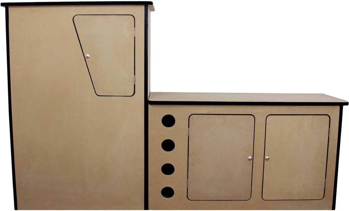 Camper Keuken MDF - Linkerkant EU - Inclusief Kledingstang + Wijnrek - Onbewerkt - Inbouw kasten Inrichting Kampeerauto Caravan Camper Keuken MDF - Linkerkant EU - Inclusief Kledingstang + Wijnrek - Onbewerkt - Inbouw Kasten Inrichting Kampeerauto Caravan -Bo-Camp Verkoop