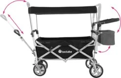 Tectake - Opvouwbare Bolderwagen Handkar Nico Zwart - 403549 -Bo-Camp Verkoop 1200x771 11
