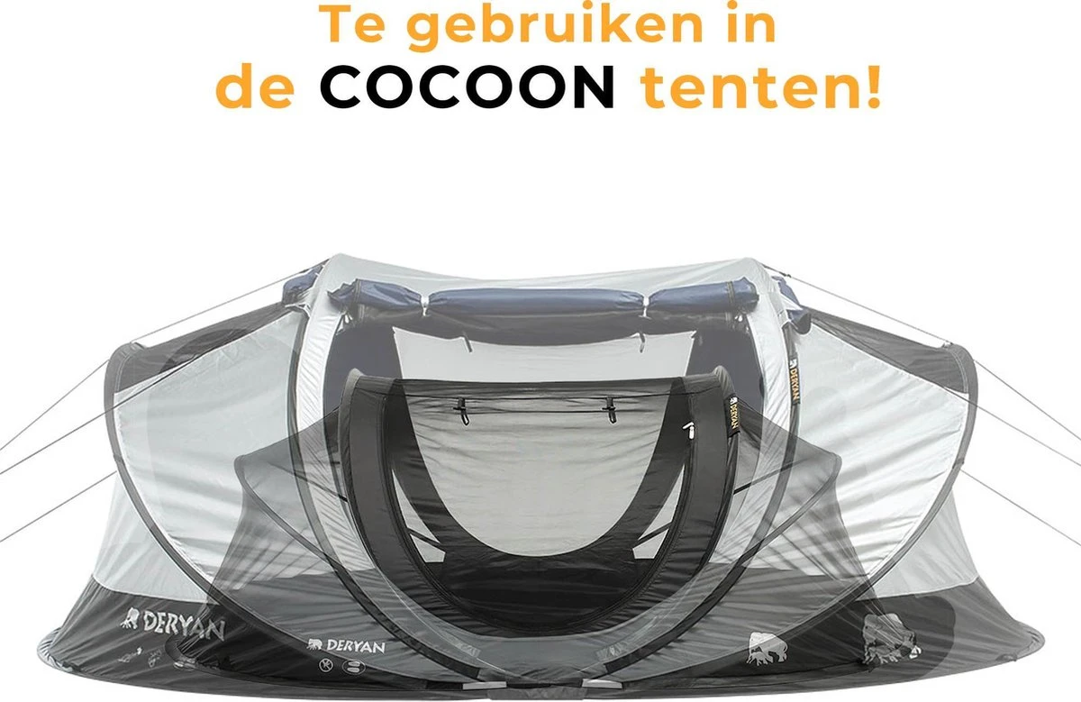 Deryan Luxe Pop-up reisklamboe - Lichtgewicht 2 persoons klamboe – Geimpregneerd - Slaapcompartiment voor tent - Binnentent Deryan Luxe Pop-up Reisklamboe - Lichtgewicht 2 Persoons Klamboe – Geimpregneerd - Slaapcompartiment Voor Tent - Binnentent -Bo-Camp Verkoop
