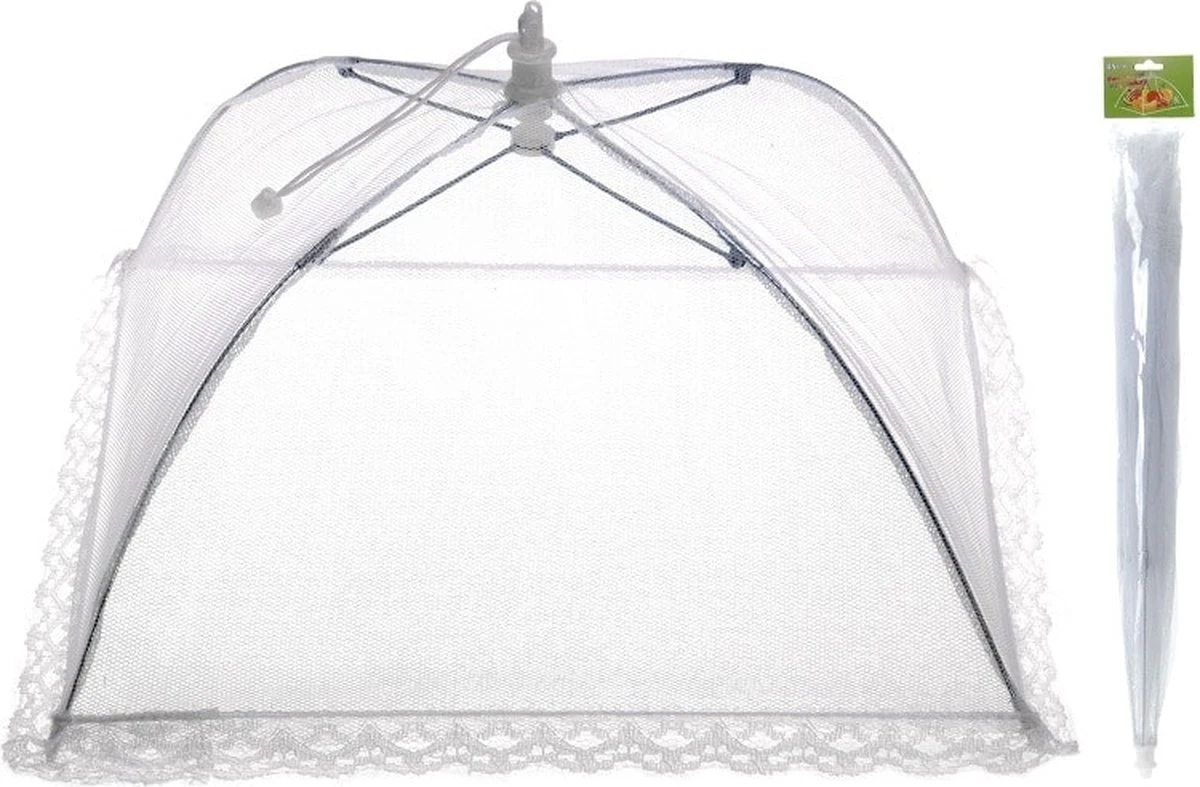Opvouwbaar Vliegennetje / Vliegenkapje 45 x 45 cm - Hoogte 20 cm Merkloos Opvouwbaar Vliegennetje / Vliegenkapje 45 X 45 Cm - Hoogte 20 Cm -Bo-Camp Verkoop 1200x787 5