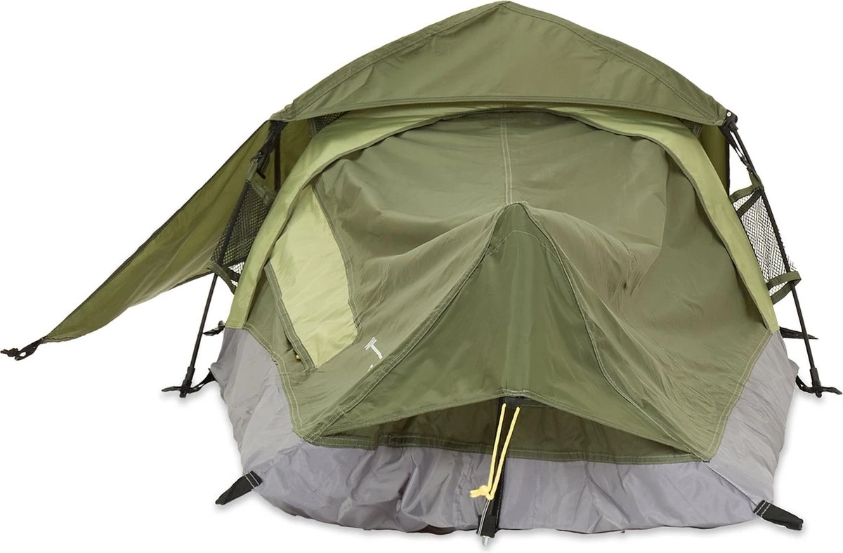 Where Tomorrow Solo Tent 220X80X50 Cm - Groen - 1 Persoons Where Tomorrow Solo Tent 220X80X50 Cm - Groen - 1 Persoons -Bo-Camp Verkoop 1200x788 3