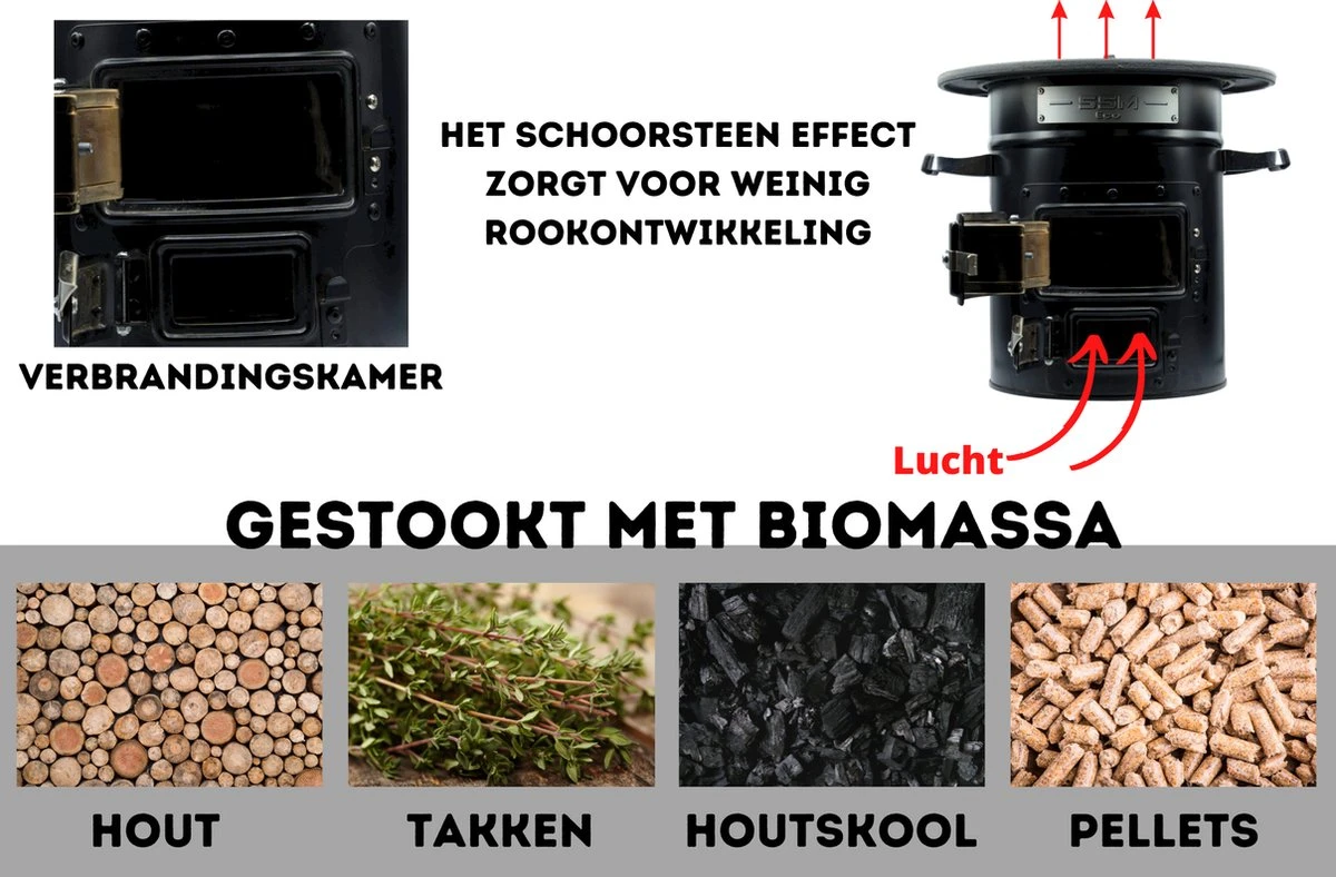 Dutch Rocket Stove - Rocket Stove - Kooktoestel op houtvuur - met Draagtas - Dutch Oven Dutch Rocket Stove - Rocket Stove - Kooktoestel Op Houtvuur - Met Draagtas - Dutch Oven -Bo-Camp Verkoop