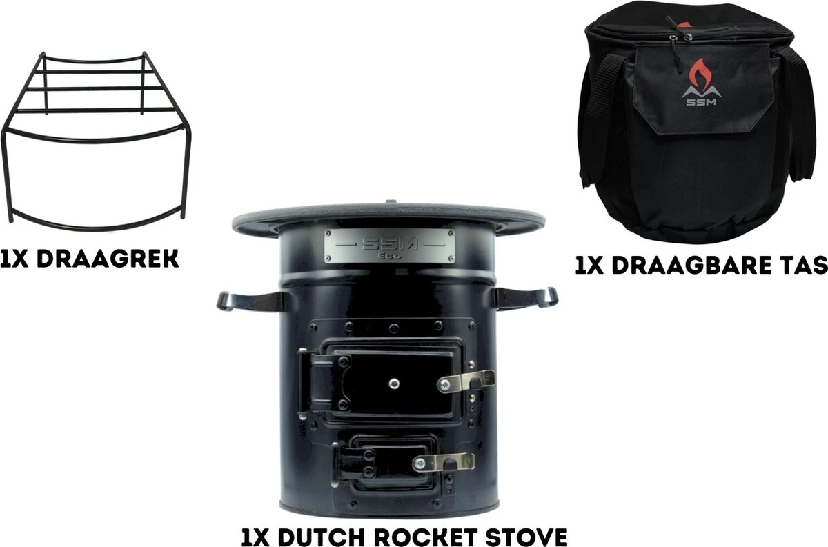 Dutch Rocket Stove - Rocket Stove - Kooktoestel op houtvuur - met Draagtas - Dutch Oven Dutch Rocket Stove - Rocket Stove - Kooktoestel Op Houtvuur - Met Draagtas - Dutch Oven -Bo-Camp Verkoop 1200x793 2