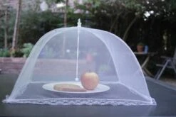 Vliegenkapjes Opvouwbaar 2 Stuks - Wit - 45 X 25 Cm | Flystopper