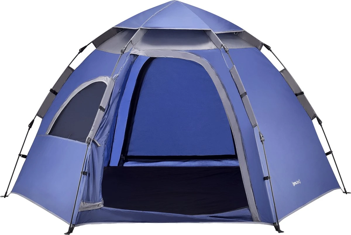 Tent Nybro automatisch 240x205x140 cm blauw Pro-Tec Tent Nybro Automatisch 240x205x140 Cm Blauw -Bo-Camp Verkoop 1200x804 8