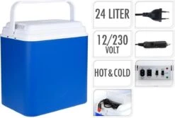 Excellent Cool Solutions - Draagbare Koelbox - Met Verwarm Functie - Blauw/wit - 24 Liter - 12V & 230V -Bo-Camp Verkoop 1200x811 9