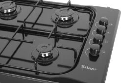 Zilan - Vrijstaande Gaskookplaat - 4 Branders - Gaskooktoestel 4 Pits - Zwart - Roestbestendig -Bo-Camp Verkoop 1200x819