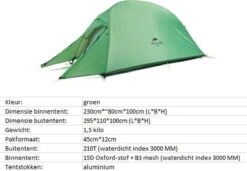 Cloud Up 1 Upgraded - Naturehike® - 1 Persoons Tent - Lichtgewicht Tent - Incl. Grondzeil - 210T 3000mm - Outdoor - Waterdicht - Hiking & Wandelen 10 Cloud Up 1 Upgraded - Naturehike® - 1 Persoons Tent - Lichtgewicht Tent - Incl. Grondzeil - 210T 3000mm - Outdoor - Waterdicht - Hiking & Wandelen -Bo-Camp Verkoop 1200x830 1