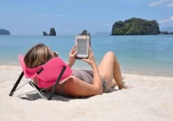 Y-ply Ruggensteuntje - Strandstoel - Opvouwbaar - Rood -Bo-Camp Verkoop 1200x839