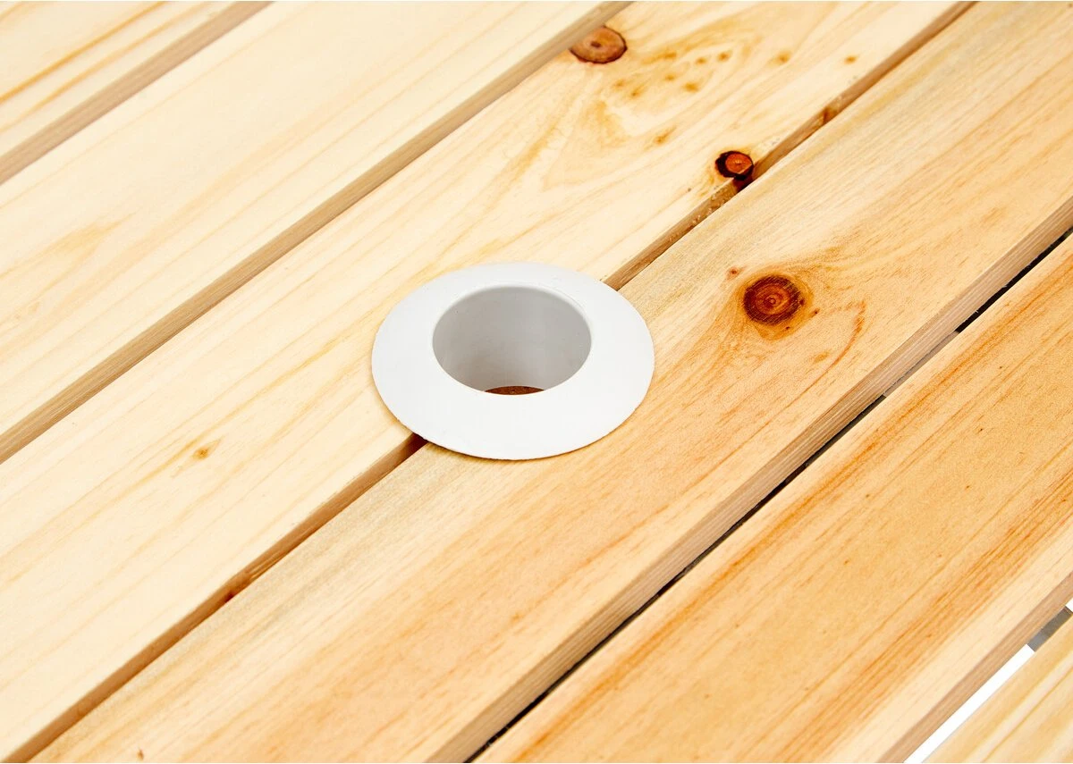 CAMPZ Fir Wood Picknicktafel, bruin/grijs CAMPZ Fir Wood Picknicktafel, Bruin/grijs -Bo-Camp Verkoop