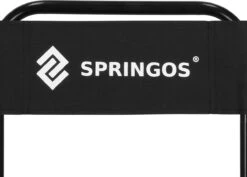 Springos Campingstoel | Kampeerstoel | Vouwstoel | Klapstoel | Zwart -Bo-Camp Verkoop 1200x860