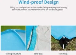 IGOODS Pop-up Tent - 2/3-Persoons - Blauw 3 IGOODS Pop-up Tent - 2/3-Persoons - Blauw -Bo-Camp Verkoop 1200x866 2