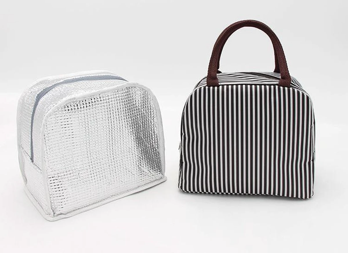 Lunchtas - Koeltas - Schooltas - Leuke Vrolijke Picknicktas - Kinderen & Volwassenen - Zwart/Wit Lunchtas - Koeltas - Schooltas - Leuke Vrolijke Picknicktas - Kinderen & Volwassenen - Zwart/Wit -Bo-Camp Verkoop 1200x873 4