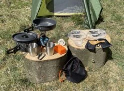 Hikr® Camping Pannenset - Complete 22-delige Kookset - Lichtgewicht - Kookgerei Servies - Outdoor - BPA-vrij - Keukengerei Set -Bo-Camp Verkoop 1200x886