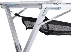 Campart Campingtafel XL TA-0806 - Opvouwbaar, Lichtgewicht En Met Verstelbare Poten - Kampeertafel Inklapbaar Inclusief Opbergtas - 140 X 80 X 70 Cm - Wit -Bo-Camp Verkoop 1200x891