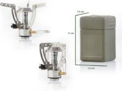 MacGyver Gasbrander Mini RVS - Camping Kookstel - Kookbrander - 10 Cm - Elektronische Ontsteking -Bo-Camp Verkoop 1200x893