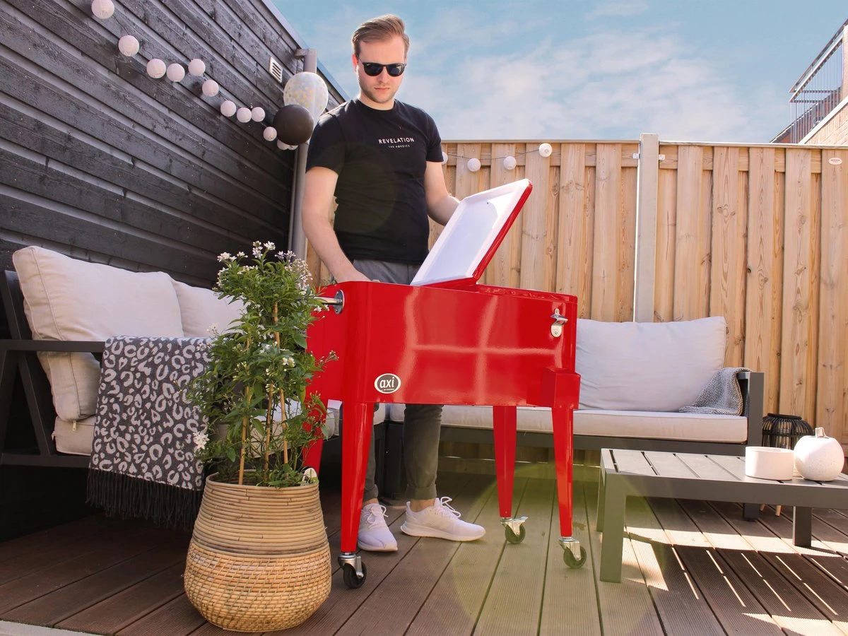 AXI Retro Cooler Rood - Koeler met wielen - 76L inhoud - Koelbox met aftapkraan AXI Retro Cooler Rood - Koeler Met Wielen - 76L Inhoud - Koelbox Met Aftapkraan -Bo-Camp Verkoop 1200x900 83