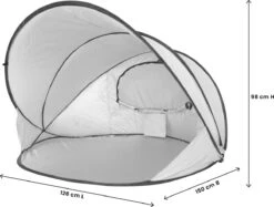 Deryan Luxe Pop Up Strandtent XXL - Anti-UV 50+ - Zilver 15 Deryan Luxe Pop Up Strandtent XXL - Anti-UV 50+ - Zilver -Bo-Camp Verkoop 1200x907 5