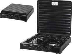 Zilan - Gas Kooktoestel 4 Pits - Campingkooktoestel - Gaskookplaat - Zwart 4 Zilan - Gas Kooktoestel 4 Pits - Campingkooktoestel - Gaskookplaat - Zwart -Bo-Camp Verkoop 1200x909 1