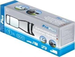 PROPLUS Pro Plus Caravanspiegel - Duo - 23 Cm - Universeel Voor Links En Rechts - Zwart -Bo-Camp Verkoop 1200x914