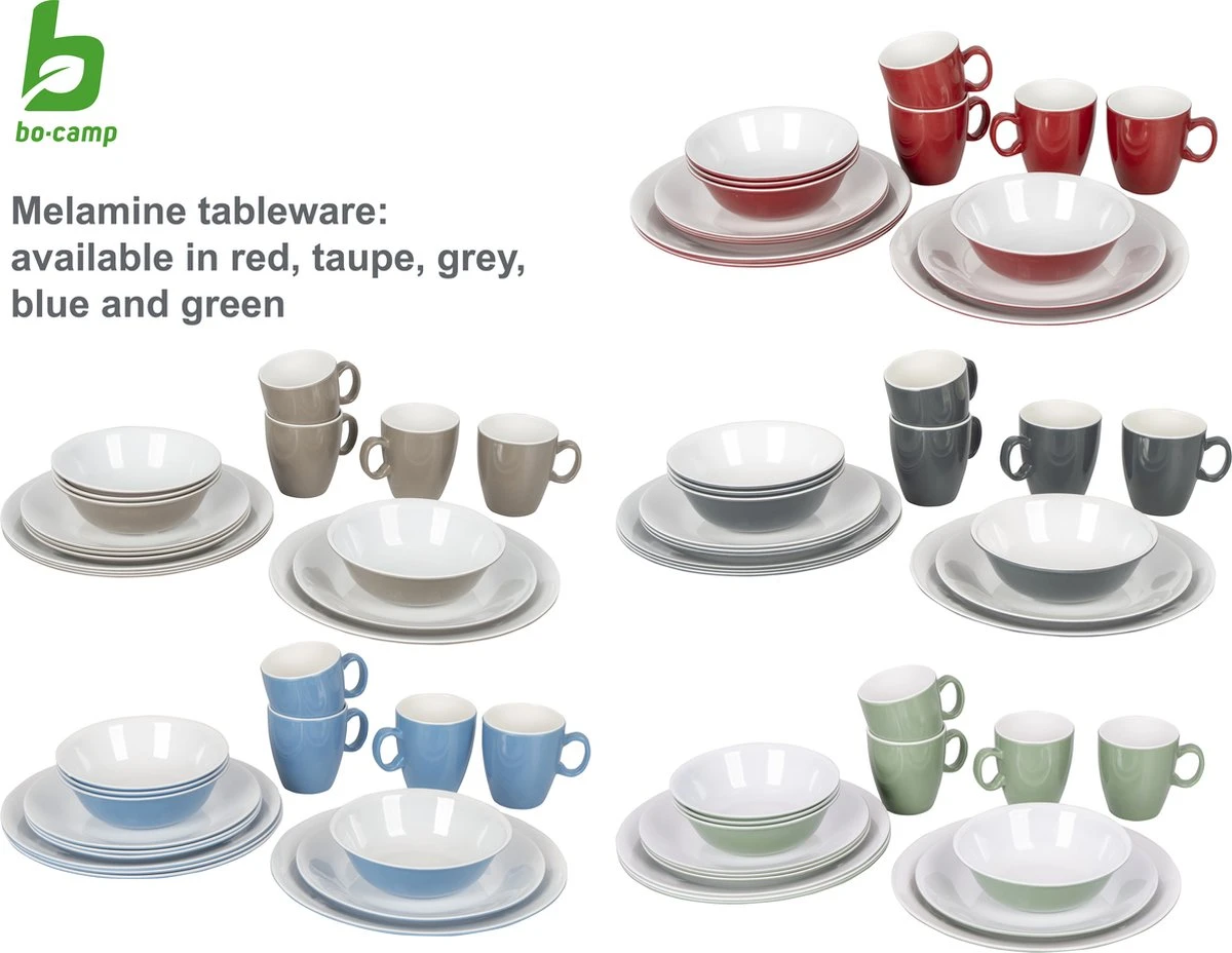 Bo-Camp Servies - Campingbord - 100% Melamine - 16-delig - Groen Bo-Camp Servies - Campingbord - 100% Melamine - 16-delig - Groen -Bo-Camp Verkoop 1200x928 2