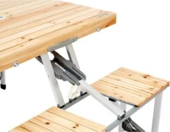 CAMPZ Fir Wood Picknicktafel, Bruin/grijs 6 CAMPZ Fir Wood Picknicktafel, Bruin/grijs -Bo-Camp Verkoop 1200x937